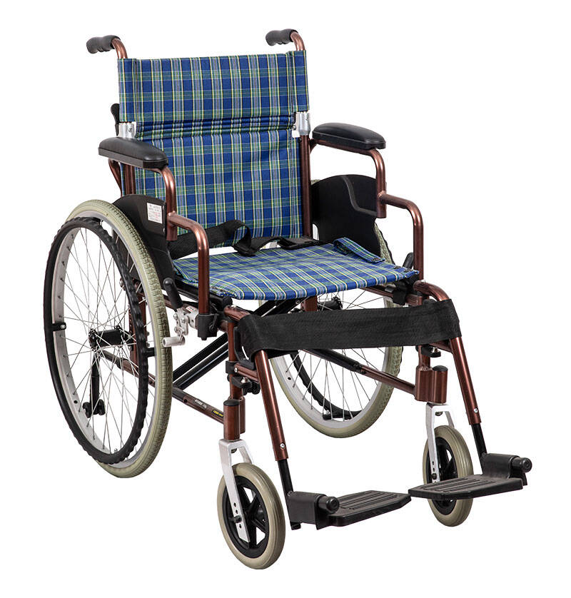 大人用軽量折りたたみ式手動車椅子